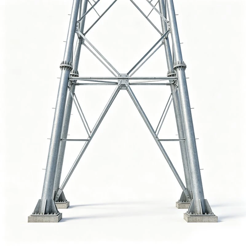 Tubular Leg Transmission Tower Tubular Leg Transmission Tower